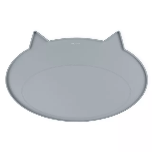 Tapis de gamelle pour chat en silicone antidérapant 50 x 32,2 x 1  cm