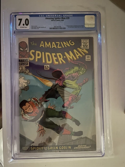 The Amazing Spider Man #39 CGC 7.0 GREEN GOBLIN! 1st John Romita