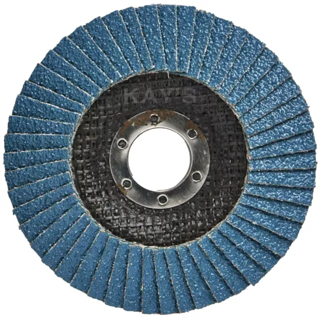 Flap Discs 115mm 4.5" Abracs Zirconium Professional Abrasive Metal Inox 40-120g