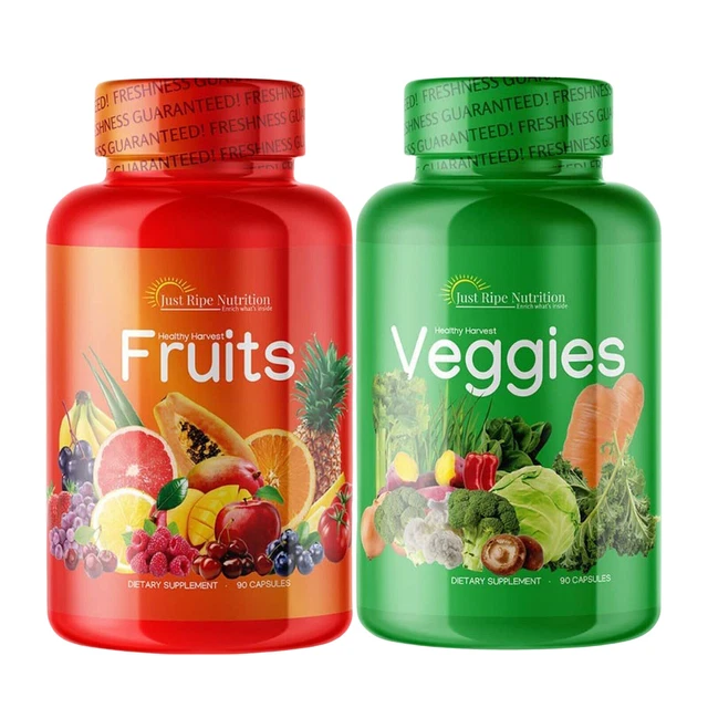 FRUITS AND VEGGIES Supplement Balance of Daily Nature 180PCS Fast