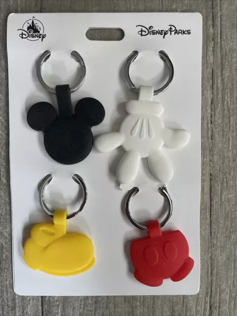 4 Disney Parks Mickey Mouse GOOFY  Key chains  NEW