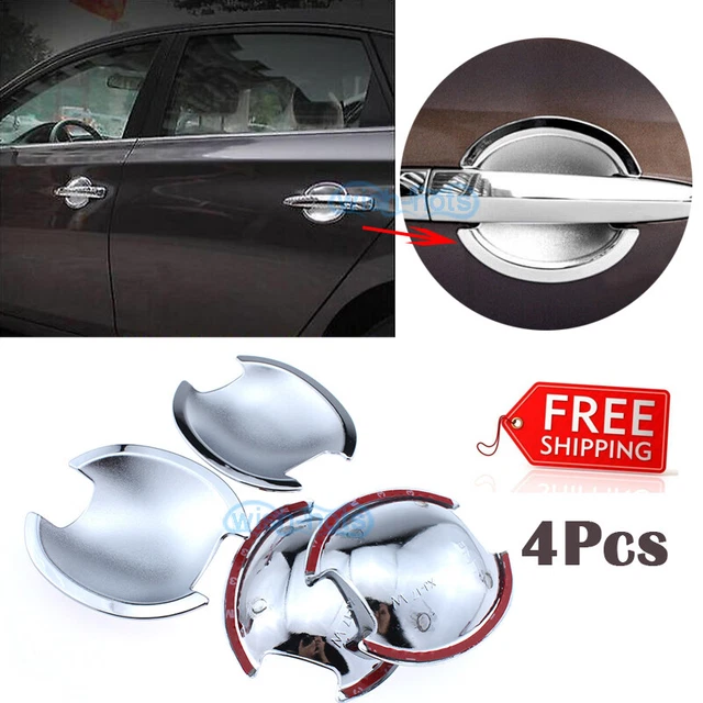 Accessories Chrome Door Handle Bowl Covers For Nissan Sentra 2013 2014 4-Doors