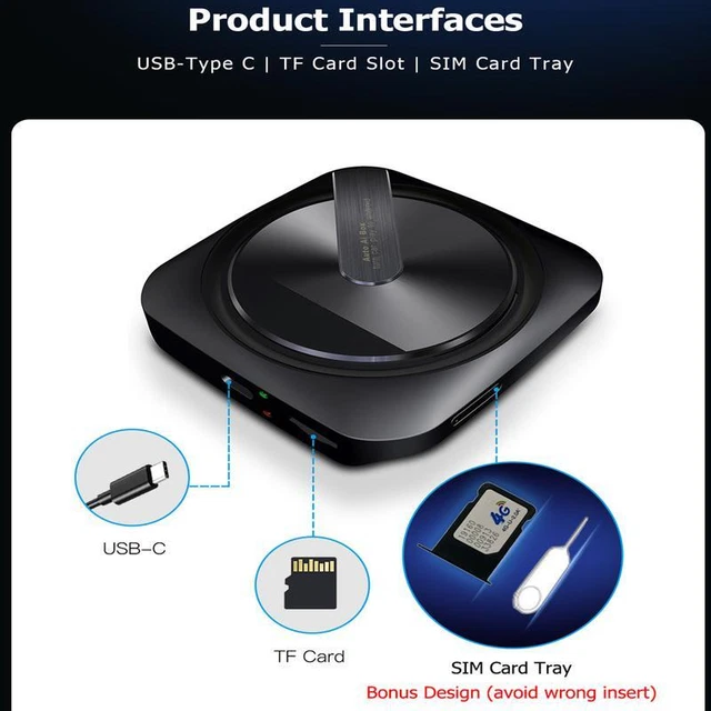 Car Wireless CarPlay AI Box Adapter for Android Car GPS Navigation Plug & play