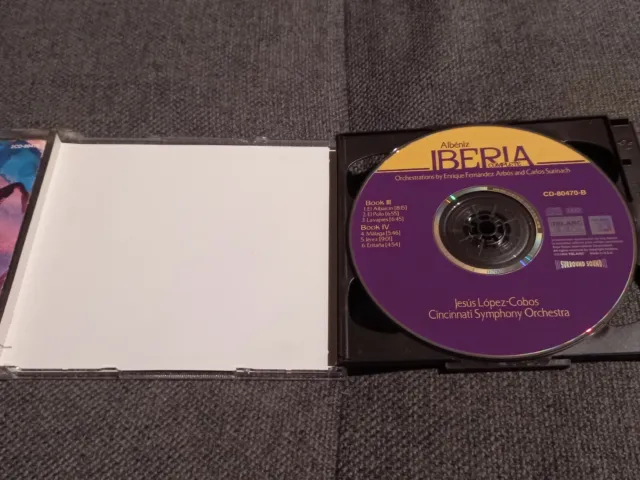 Isaac Albeniz Iberia Complete Jesus Lopez-Cobos Cincinnati Symphony 2 CD VGC 3