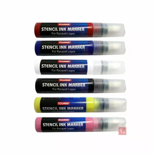 Tourna Stencil Ink Marker Suitable For Tennis, Squash And Badminton Free Uk Post
