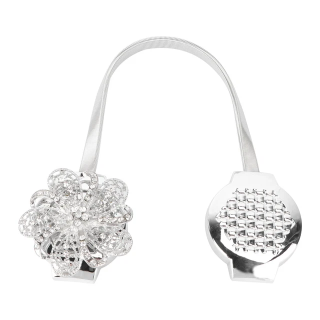 Embrasses Fermoir De Rideau En Strass Boucle Corde Fixe Cristal