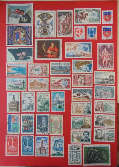 timbres France oblitérés année 1966 compléte