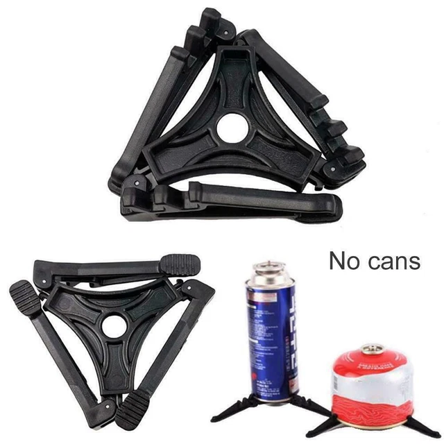 Support Pour Cartouche De Gaz Pliable - Nylon Orange - Stabilisateur Réchaud Camping
