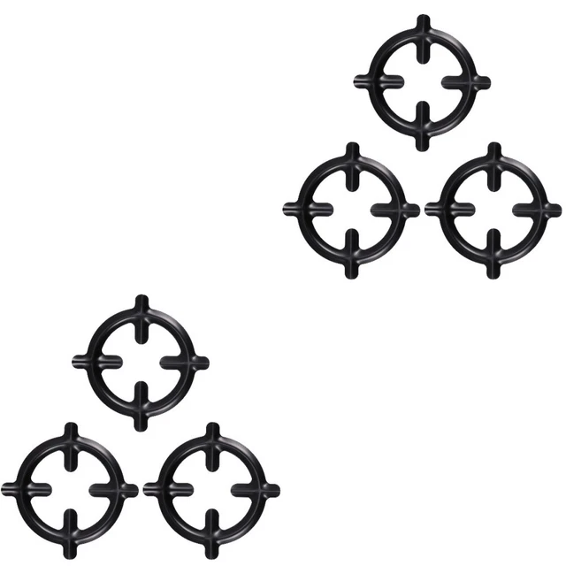 6 piezas soporte para ollas anillos reductores wok anillos de soporte quemador de gas hierro racks
