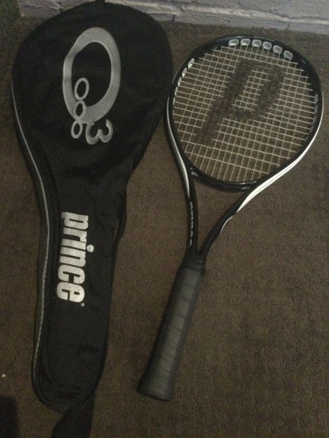 Prince o3 Speedport Pro White + cover-Top condition! Grip2 or 4 1/4