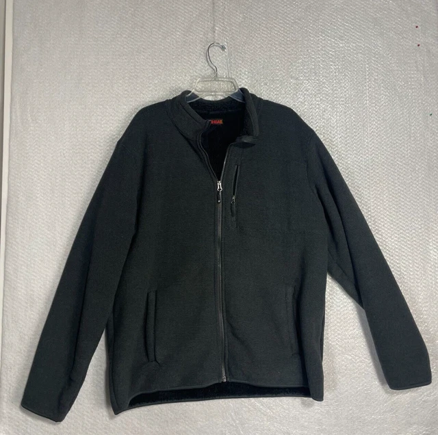 32 degrees Heat sherpa lined full zip jacket dark grey size XL mens