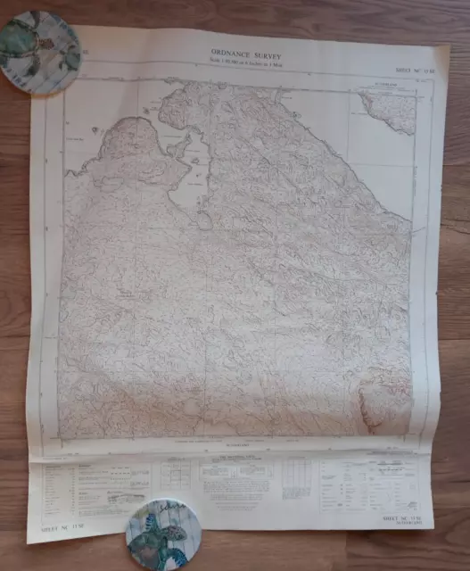 Sutherland Ordnance Survey Map Sheet NC 13SE (1967)