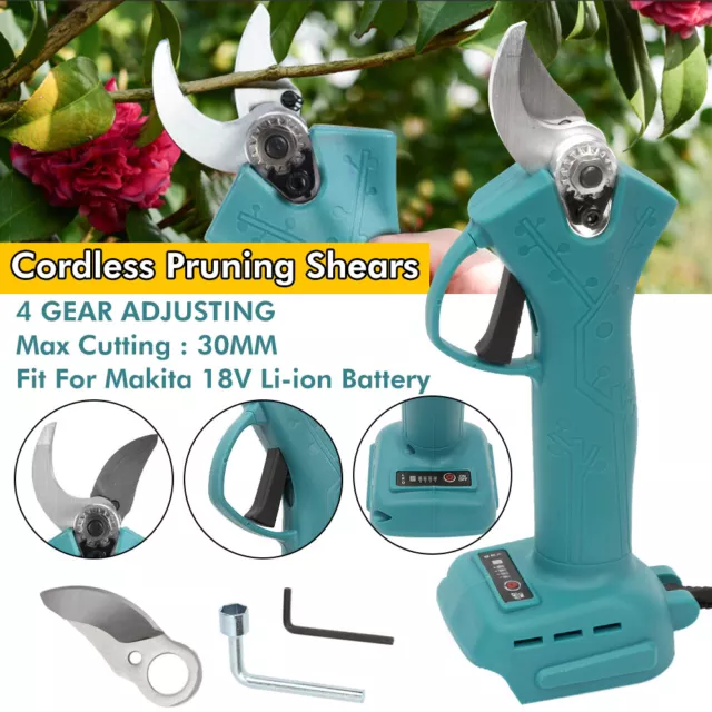 For Makita 18V Battery Cordless Electric Pruning Shears Secateur Branch Cutter