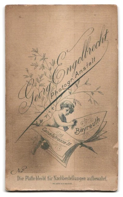 Photography G. Engelbrecht, Bayreuth, Canalstraße 11, middle-aged man with 2
