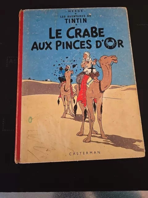 BD TINTIN Le Crabe aux Pinces d'or Hergé  1960