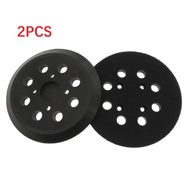 2 Pièces 5-inch Fermeture Scratch Ponceuse Backing Pad 125mm for Ryobi RS290