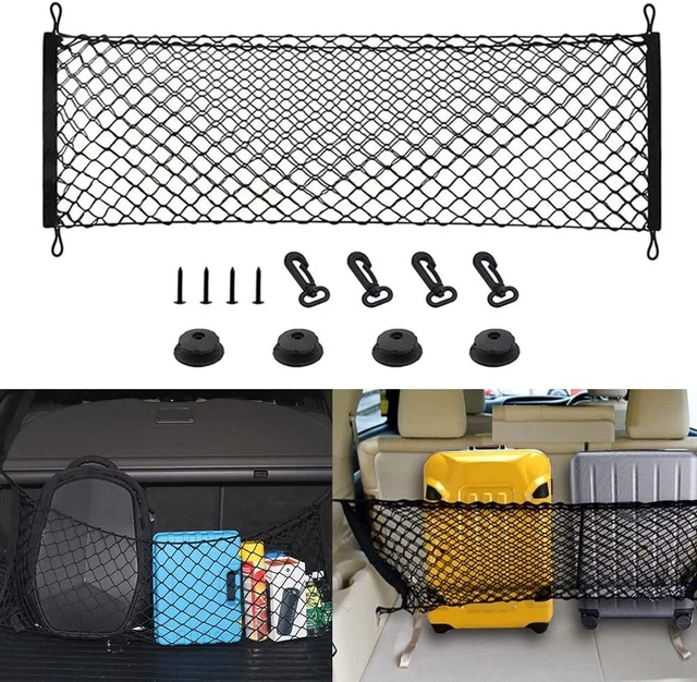 Universal SUV Envelope Style Car Trunk Cargo Net Storage Organizer Bag Hook USA
