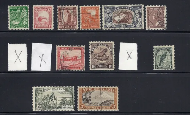 Neuseeland 1935-36 Bildbände (Kurz Die 4d, 5d Und 9d) F/VF Gebraucht