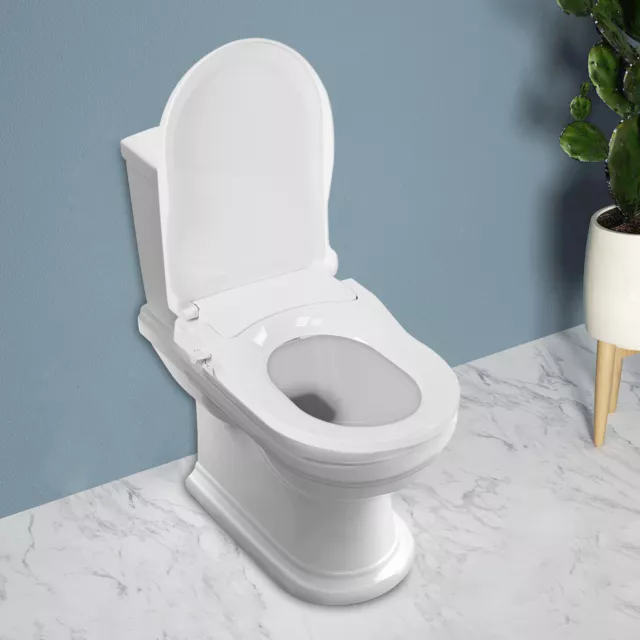 Smart Toilet Seat Bidet with Self Cleaning Dual Nozzle Non-Electric Water Spray