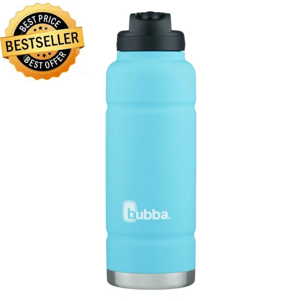 Bubba Stainless Steel Trailblazer Water Bottle With Straw Rubberized 40 OZ.