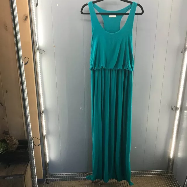 LUSH green t-back blousen tank maxi dress size XL