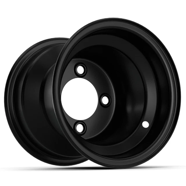 Golf Cart GTW 8 " 8x7 Nero Acciaio Ruota 2:5 Offset