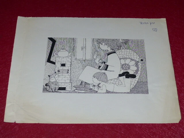 Dessin Original Signé Schmit – Jeu Des Erreurs – BD Humour Presse
