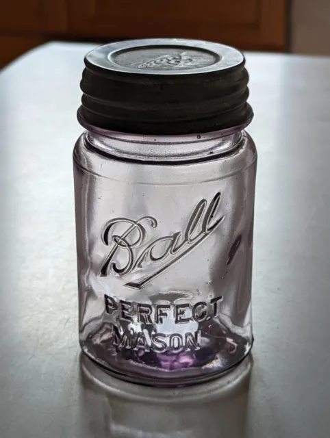 ***RARE*** SCA/Light Purple Pint Ball Perfect Mason Fruit Jar BINGHAM MACHINE