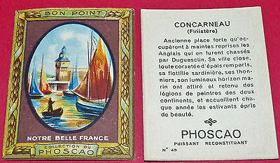 CHROMO BON-POINT HACHETTE 1885 FRANCE FINISTERE QUIMPER BREST MORLAIX ST POL BZH 