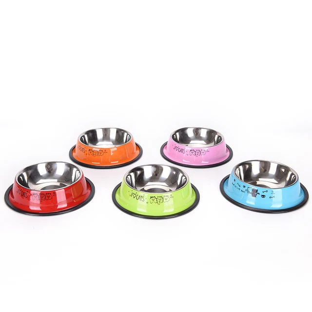 1PC Pet Feeding Bowl Anti-skid Pet Dog Cat Food Water Bowl  Drinking Bowl n-7H