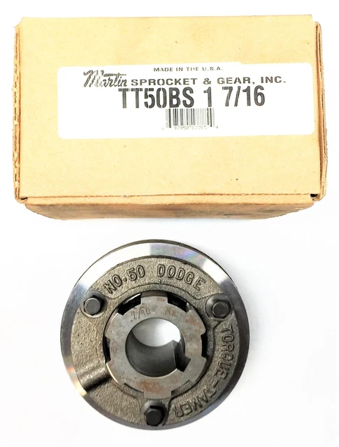 MARTIN SPROCKET and GEAR Torque Limiter TT50BS1 7/16 NOS
