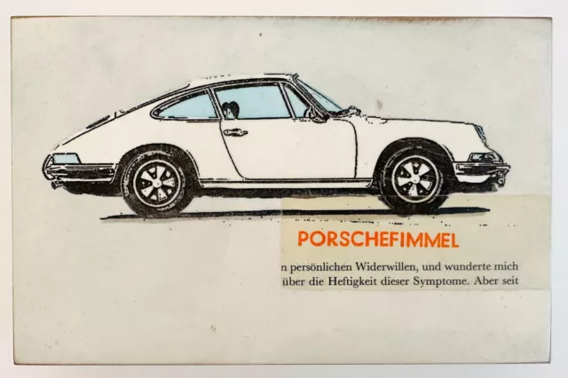 Jan M. Petersen   Porschefimmel  weiß  handgefertigt Objektkunst Geschenke