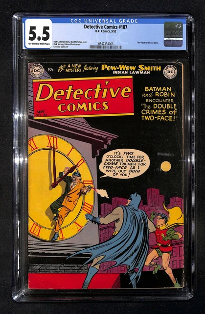Detective Comics #187 CGC 5.5 Two-Face Cover and Story