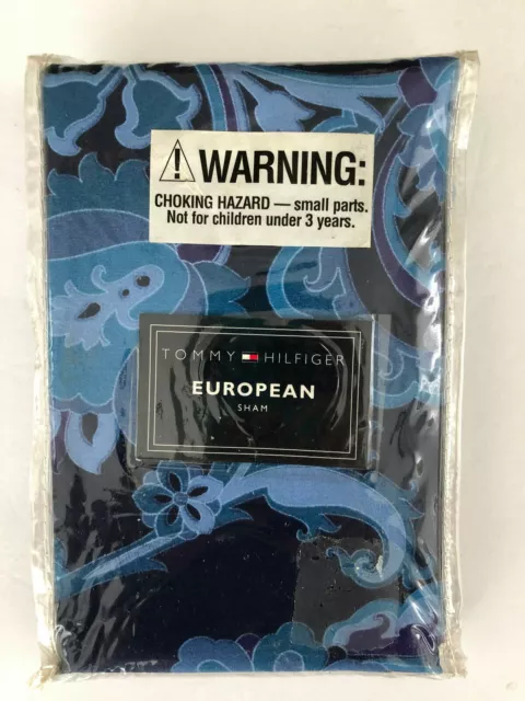 TOMMY HILFIGER ~ CALYPSO  EURO SHAM caribbean blues  NWT tropical