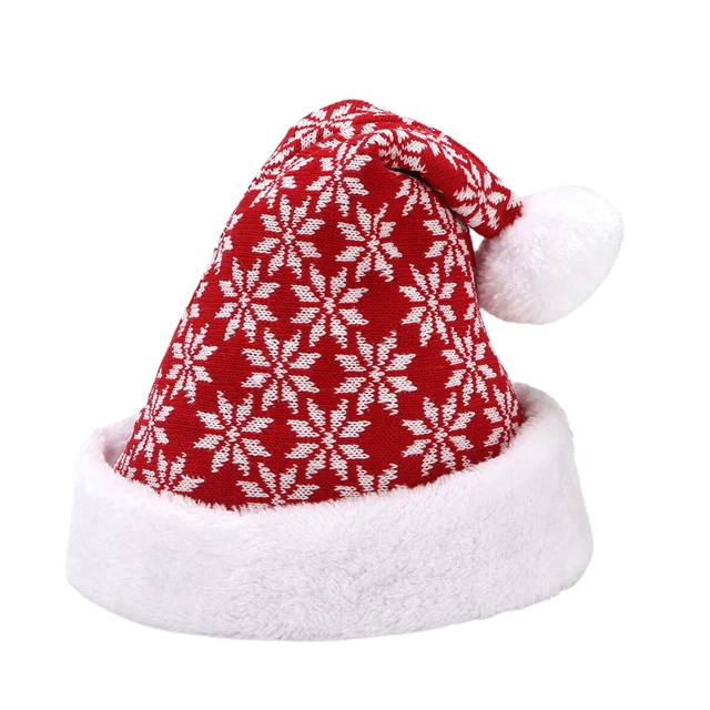 CHRISTMAS CAP ELK Plush Ball Plush Ball Thick Christmas Cap Adult £10.