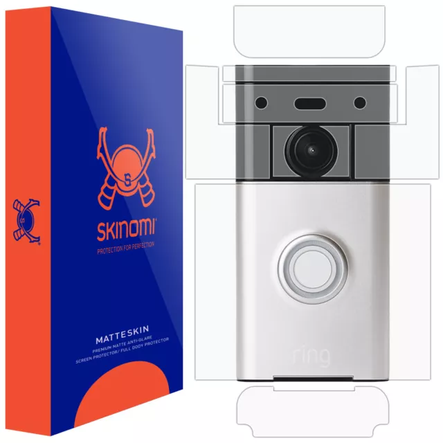 Skinomi MatteSkin Anti-Glare Full Body Protector for Ring Video Doorbell