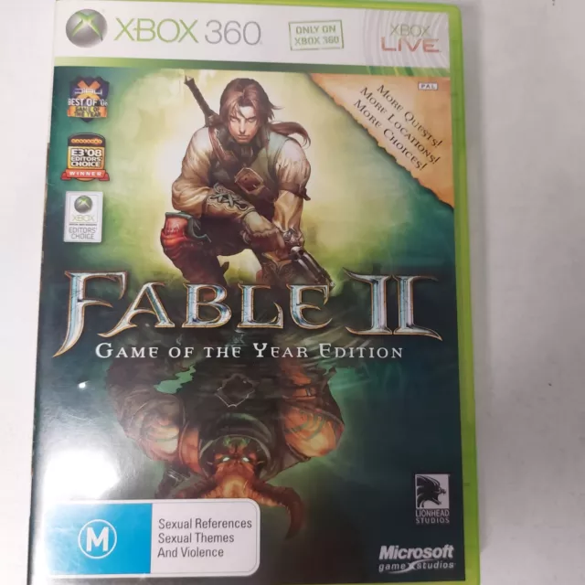 FABLE II - Game of the Year Edition - Microsoft Xbox 360 Games PAL AUS  $8.99 - PicClick AU