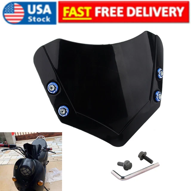 Motorcycle Scooter Bike Handlebar Front Screen Windshield Instrument Cover US