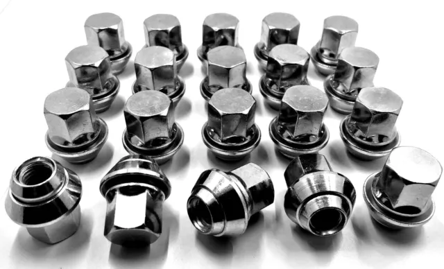 20 x ALLOY WHEEL NUTS FOR FORD FOCUS MK 1 2 3 RS M12 x 1.5 19MM STUDS LUGS BOLTS