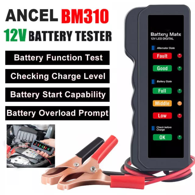 BM310 Autobatterie Tester 12V Ladegerät Analysator Spannung Batterie Tester