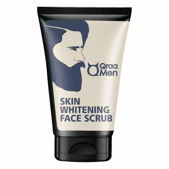 Qraa Vitamine E Peau Blanchissant Exfoliant Visage pour Hommes Avec Avoine Et