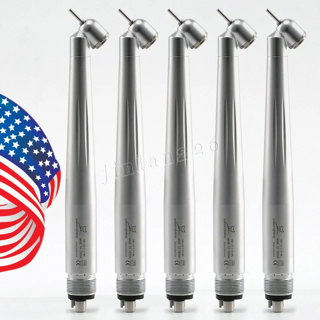 5 NSK PANA MAX Type Dental 45 Degree Surgical High Speed Handpiece 4Hole WCA4