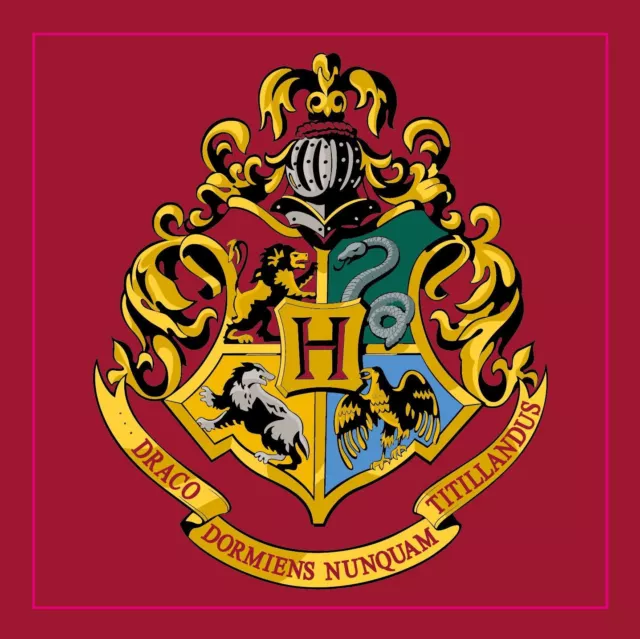 Harry Potter Hogwarts 'Emblem' Square Rug Bedroom Floor Mat