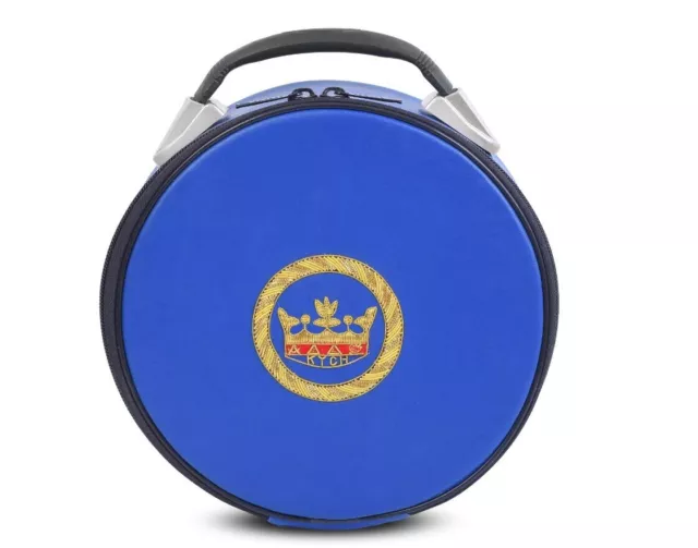 Knights Of The York Cross Of Honour Crown Cap Case - Blue
