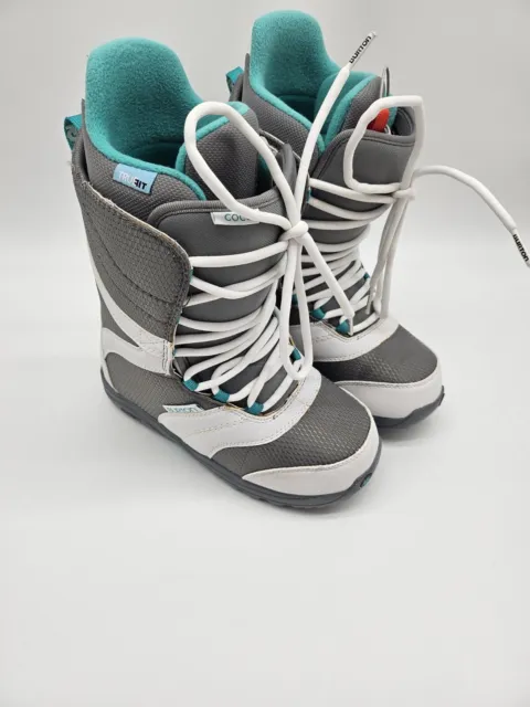 Burton Coco Gray Mint Snowboard Boots sz 7