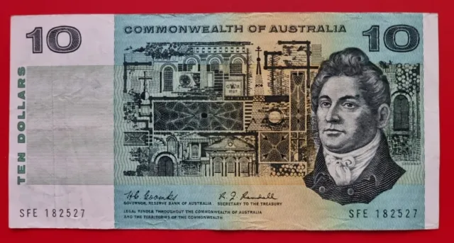 1967 COOMBS RANDALL Commonwealth of Australia $10 Ten Dollar Banknote