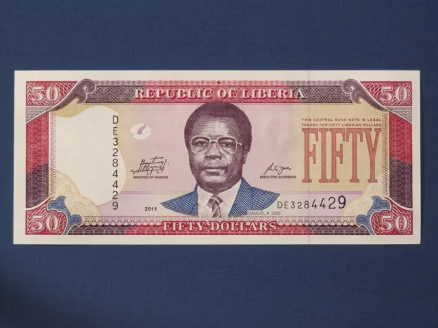 Liberia Banknote 50 Dollars 2011 kassenfrisch (UNC)