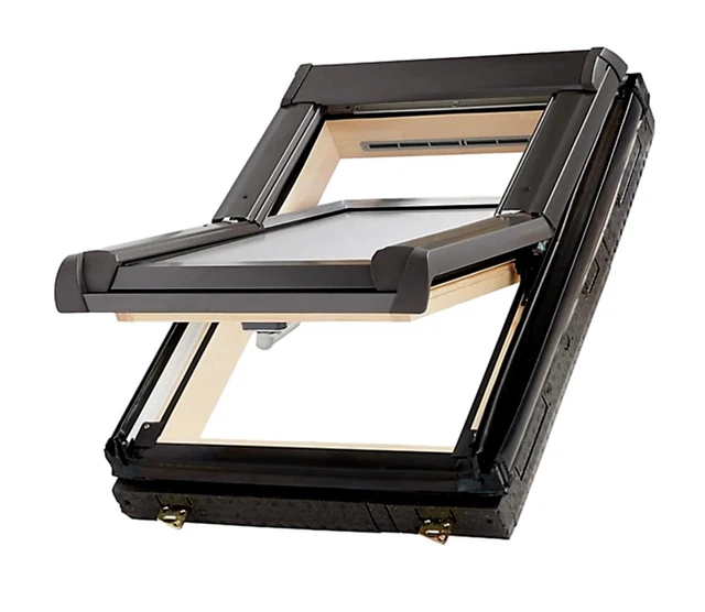 Finestra tetto girevole in lega di alluminio standard antracite (H) 780 mm x (W) 540 mm