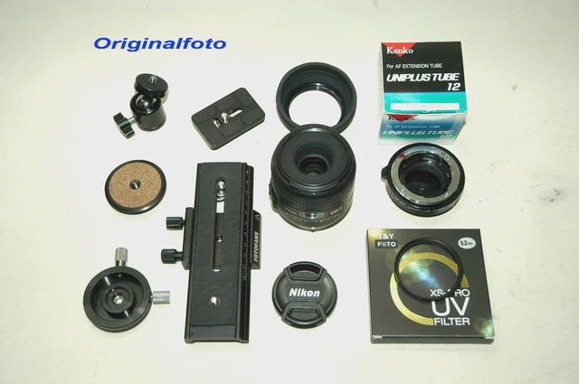 Nikon AF-S DX Micro NIKKOR 40/f2,8 Macro-Set +großem Zubehörpaket (siehe Bilder)