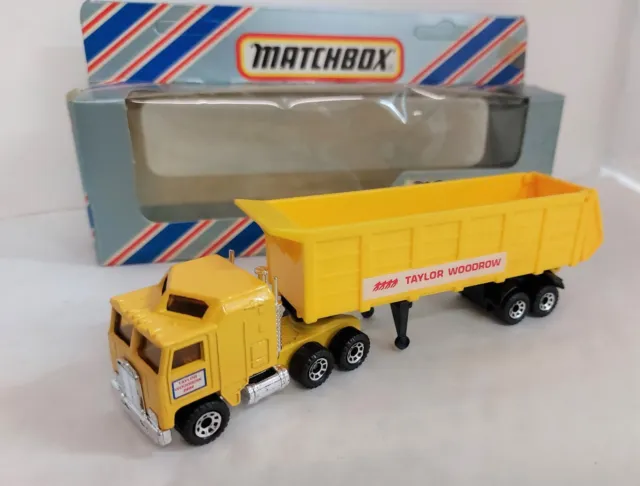 Lastwagen Container Kipp- Matchbox Convoy CY20 Schachtel Guten Zustand